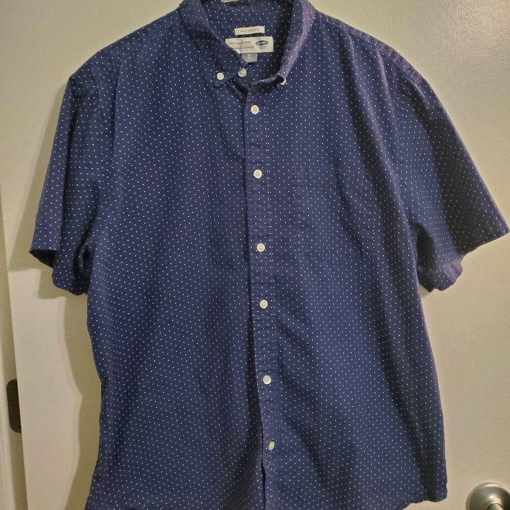 Navy SS Button Down- Old Navy XL Slim Fit